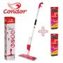 Imagem de Kit Mop Spray Esfregão Microfibra Rodo Limpeza Condor 1690 + 2 Refil Extra 1690R