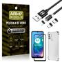 Imagem de Kit Moto G10 Cabo Magnético 2 Metros + Capinha + Película 3D - Armyshield