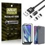 Imagem de Kit Moto G50 5G Cabo Magnético 2 Metros + Capinha + Película 3D - Armyshield