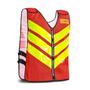 Imagem de Kit Motoboy Mochila Térmica + Capacete Sport Moto 788 Vermelho 56 + Colete Refletivo M