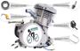 Imagem de Kit Motor Bicicleta 80cc Bicicleta Motorizada a Gasolina 2 Tempos Bike