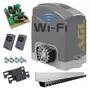 Imagem de Kit Motor Portão Eletrônico Deslizante Wifi Bluetooth 300kg 2 Controles 3m Agl