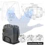 Imagem de Kit Motor Rossi 1/4CV Dz Nano Turbo 5m Crem 4 Control Portão Eletrônico Deslizante 600kg