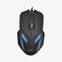 Imagem de Kit Mouse e Mousepad Gamer WAR 6 Botoes LED 2.400DPI OEX MC100