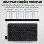 Imagem de Kit Mouse e Teclado Bluetooth Sem Fio ABNT1 - Rosa Claro
