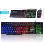 Imagem de Kit Mouse e Teclado com Fio USB com LED RGB ABNT II-Padrão Brasileira- BK-G550 - Exbom