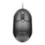Imagem de Kit Mouse Office com fio USB 1200 Dpi com Mousepad Antiderrapante 22x18cm Preto