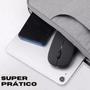 Imagem de Kit Mouse Sem Fio Bluetooth Recarregável Led + Mousepad Ergonômico Para Pc Notebook