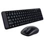 Imagem de Kit mouse+teclado logitech mk220 s fio usb rc nano preto