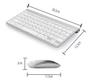 Imagem de Kit Mouse Teclado Sem Fio Pc Note Bluetooth Compacto KA-685