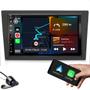 Imagem de Kit mp5 Multimidia MP5 Bluetooth Carplay 2 entradas usb + Moldura 7 Polegadas Compativel com VECTRA, MERIVA, MONTANA E CORSA + Camera de ré