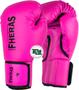 Imagem de Kit Muay Thai Luva 08oz Bandagem Caneleira Bucal Fheras Rosa