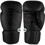 Imagem de Kit Muay Thai Luva All Black Caneleira Bandagem Bolsa 08oz