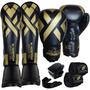 Imagem de Kit Muay Thai - Luva - Caneleira - Bandagem - Bucal - Case