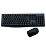 Imagem de Kit Multi Teclado e Mouse Sem Fio Slim, 1600 DPI, Conexão USB e 2.4Ghz, com Pilhas Inclusas, Preto - TC270