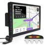 Imagem de Kit Multimídia 1 Din 9 Polegadas + Câmera Ré + Sensor Ré Branco Kia Sportage 2010 2011 2012 2013 Espelhamento