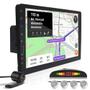 Imagem de Kit Multimídia 1 Din 9 Polegadas + Câmera Ré + Sensor Ré Prata Peugeot 307 USB Bluetooth