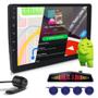 Imagem de Kit Multimídia 9 Polegadas Android + Câmera Ré + Sensor Ré Azul Montana 2010 2011 2012 2013 2014 2015 Android Auto Carplay