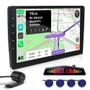 Imagem de Kit Multimídia 9 Polegadas + Câmera Ré + Sensor Ré Azul Hyundai HB20 2017 2018 2019 2020 USB Bluetooth