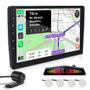 Imagem de Kit Multimídia 9 Polegadas + Câmera Ré + Sensor Ré Branco Pérola Ford Fiesta 2007 2008 2009 2010 2011 USB Bluetooth