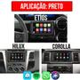 Imagem de Kit Multimidia Android Auto Carplay Corolla Etios Hilux Rav 7" Voz Google Siri Tv Online Gps Wifi
