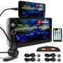 Imagem de Kit Multimídia + Câmera Ré + Sensor Ré Cinza Grafite Hyundai Veloster 2011 2012 2013 Bluetooth USB 7 Polegadas Touch Espelhamento