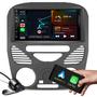 Imagem de kit multimidia mp5 com bluetooth espelhamento e carplay + moldura de 7 polegadas + camera de ré