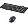 Imagem de Kit multimidia Teclado E Mouse Usb Com Fio Preto fortrek