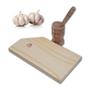 Imagem de Kit Multiuso Tabua De Carne Madeira 12x24cm Com Pilão 8cm Cód. 2641