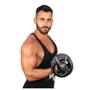 Imagem de Kit Musculação Completo Barras 20 Kg Anilhas Pintadas