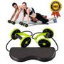 Imagem de Kit musculação fitness completo academia em casa revoflex elastico roda abdominal extensor para braços e pernas emagrace