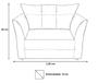 Imagem de Kit Namoradeira + 1 Poltrona Decorativa Isis Suede Preto Pés Madeira Ms Decor