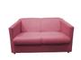 Imagem de Kit Namoradeira + 2 Poltronas Decorativa Biane Suede Rosa Pés Cromado Ms Decor