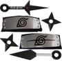 Imagem de Kit Naruto Bandana aldeia da folha e Itach Renegado com Kunai tradicional e  Minato mais Shuriken