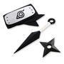 Imagem de Kit Naruto Bandana Da Folha + Kunai 22Cm + Shuriken 10Cm