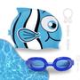 Kit Natação Infantil Peixe Menino E Menina Touca Toca Óculos Mergulho Silicone Com Protetor 5 Peças - MAPOGOS Imagem de Kit Natação Infantil Peixe Menino E Menina Touca Toca Óculos Mergulho Silicone Com Protetor 5 Peças