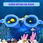 Imagem de Kit Natação Infantil Touca Óculos UV Protetores Personagens 