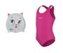 Imagem de Kit Natação Speedo Maiô Vital + Touca Cat  Infantil 4 a 10 anos