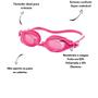 Imagem de Kit Natação Speedo Swim Óculos Rosa+ Touca + Protetor Ouvido