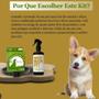 Imagem de Kit Neem Pet Proteção 3 Coleira 2 Spray Cães Até 8kg e Gatos