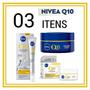 Imagem de Kit Nivea Q10 Expert Area Dos Olhos + Creme Facial Dia + Noite Q10 Power Antissinais 50g