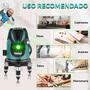 Imagem de Kit Nível A Laser Verde 5 Linhas Bivolt Trena, Lapis Óculos