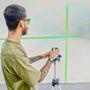 Imagem de Kit Nível A Laser Verde 5 Linhas Bivolt Trena, Lapis Óculos