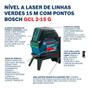 Imagem de Kit Nível Laser Verde Bosch Gcl 2-15 G 15m Tripé 5 Discos