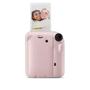 Imagem de Kit Oficial Fujifilm Instax Mini 12 Rosa  Câmera  + Pack 10 filmes Spray Art + Bolsa Rosa Gloss