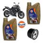 Imagem de Kit Óleo Filtro Gulf 10W40 100% Sintético Kawasaki Er6-N