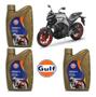 Imagem de Kit Óleo Filtro Gulf 10W40 100% Sintético Yamaha Mt03 Yzf-R3