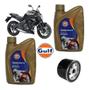 Imagem de Kit Óleo Filtro Gulf 15W50 100% Sintético Kawasaki Er6N