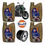 Imagem de Kit Óleo Filtro Gulf 15W50 100% Sintético Kawasaki Z1000