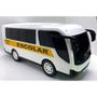 Imagem de Kit ônibus escolar de Brinquedo Branco e amarelo 21 cm